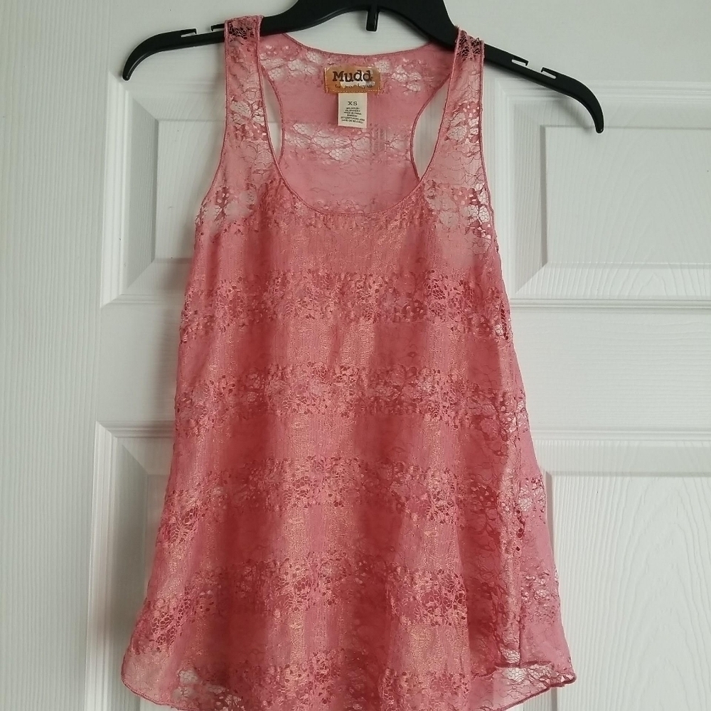 Mudd Women's Lace Tank